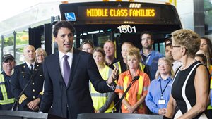 Le premier ministre Justin Trudeau annonce un investissement de 1,49 G$ pour les transports en commun en Ontario