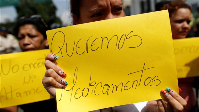Manifestación contra la escasez de alimentos en Venezuela