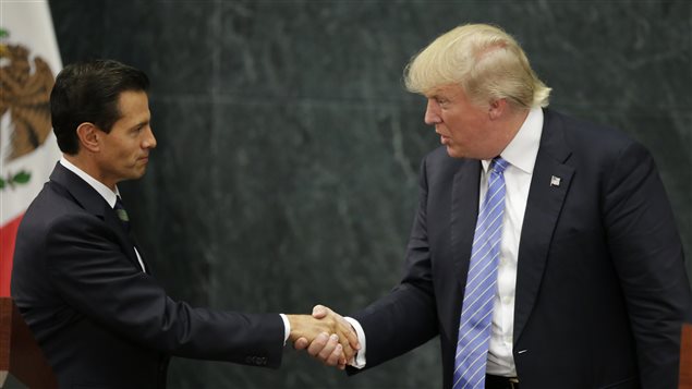 Peña Nieto con Trump, un encuentro incómodo para ambos.