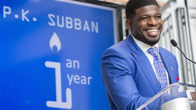 “Kids, I will not let you down,” said P.K. Subban.