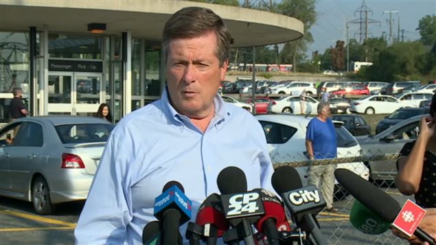 El alcalde de Toronto, John Tory.