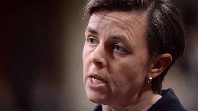 Kellie Leitch, candidata a la dirección del Partido Conservador canadiense.