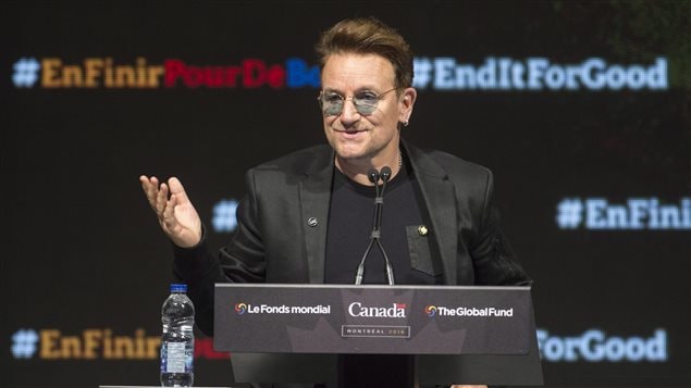 Le chanteur Bono