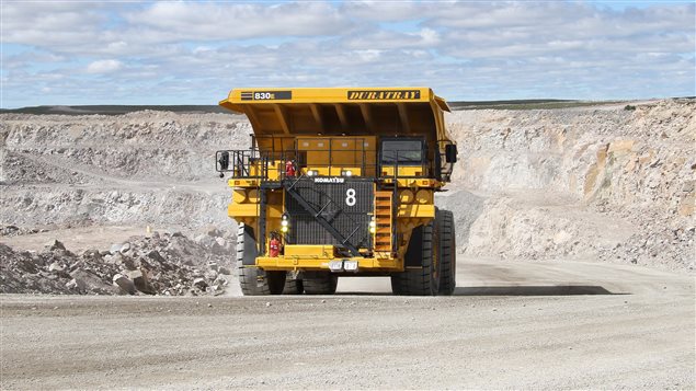  A dump truck operates at the Gahcho Kue mine in the Northwest Territories in a handout photo. THE CANADIAN PRESS/HO-De Beers Group of Companies