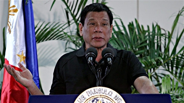 El presidente filipino Rodrigo Duterte