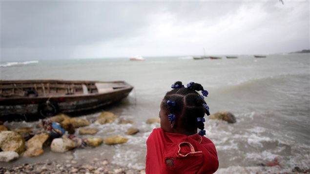El paso de Matthew en Les Cayes.