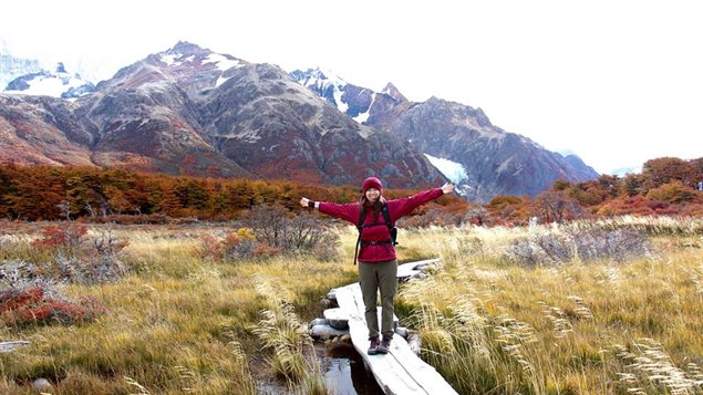Las montañas patagónicas conforman uno de los paísajes favoritos de Florence.