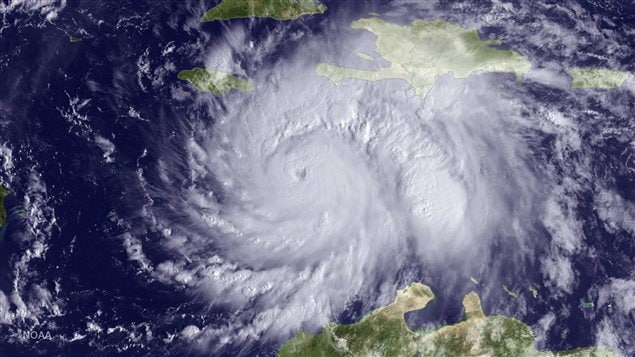 El huracán Matthew. Imagen de la agencia estadounidense NOAA 