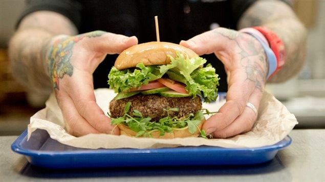 How about a ’veggie* burger made in large part with nutritious cricket powder.