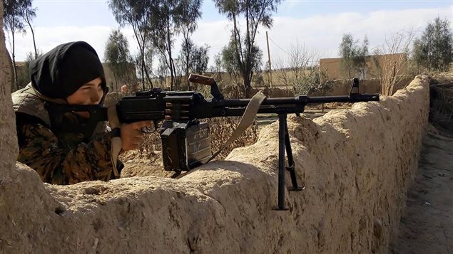 الكندية شايلين جابز في شمال سوريا