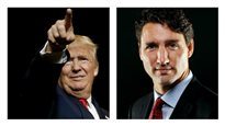 Donald Trump et Justin Trudeau 