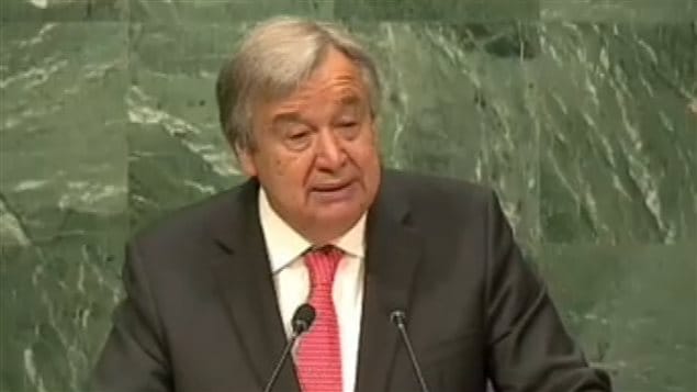 El nuevo secretario general de la ONU, Antonio Guterres.