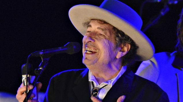 Bob Dylan, lors d'un festival de musique � Kent, en 2012.