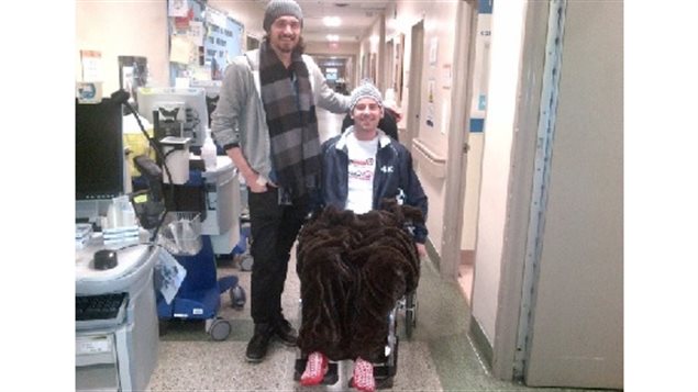 After the accident doctors gave MacDonald a mere five percent chance of ever walking again. On Sunday he ran the full Toronto marathon.