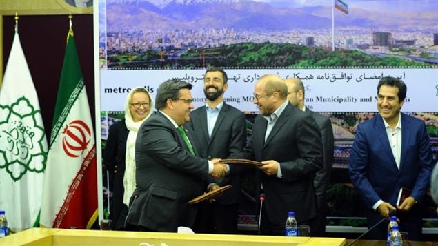 Montreal Mayor Denis Coderre’s visit to Tehran has caused a debate on social media about the wisdom of engaging with Iran.