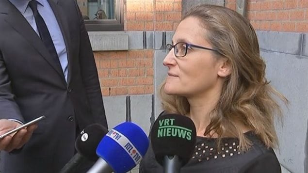 Canada’s International Trade Minister Chrystia Freeland said the failure of CETA talks was a *missed opportunity.* 