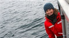 Sarah Fortune, PhD candidate in the UBC zoology dept studying bowhead whales in the Arctic and sub-Arctic