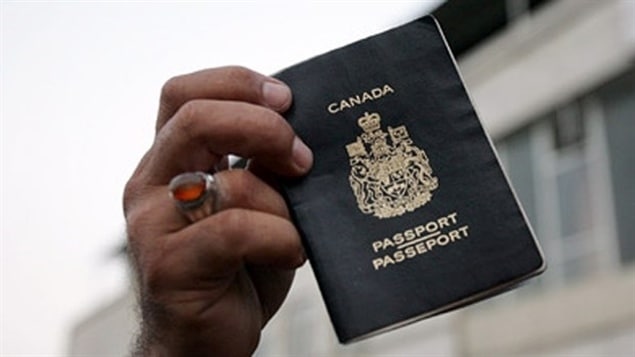 Un pasaporte canadiense