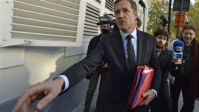 Minister-President of Wallonia Paul Magnette arrives to a meeting on the Comprehensive Economic and Trade Agreement (CETA), a planned EU-Canada free trade agreement, at the Lambermont Residence in Brussels, Belgium, October 26, 2016. 