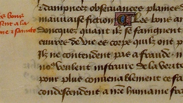 Handwritten in medieval French, around 1460. Tintor’s treatise, is a magnificent velvet clad, wood-bound, but ultimately sinister book calling for those in power to seek out witches and acts as an intellectual justification for their eradication.