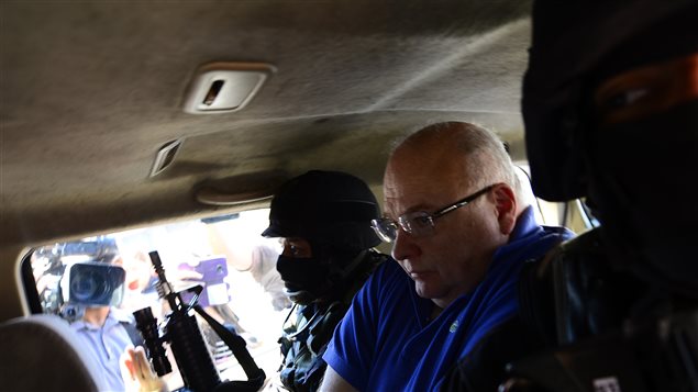 Detención de Elmer Charlaix, ex secretario privado del ex presidente Elías Antonio Saca de El Salvador.