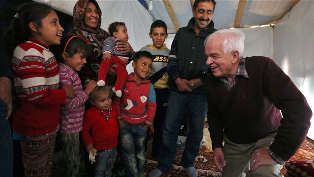 Immigration Minister John McCallum visited Syrian refugees in Lebanon on December 18, 2015 as part of the campaign to resettle 33,000 of them in Canada.