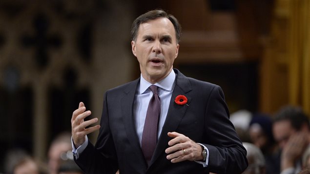 Finance Minister Bill Morneau answers a question during Question Period in the House of Commons on Parliament Hill in Ottawa on Tuesday, November 1, 2016. 