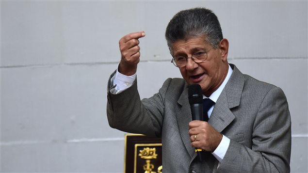 Henry Ramos Allup, presidente de la Asamblea Nacional de Venezuela. 