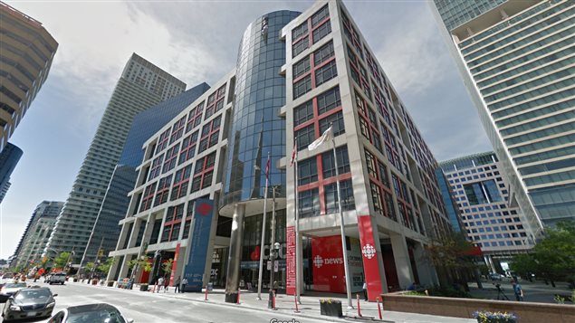 The CBC broadcast centre in Toronto. While CBC headquarters are in Ottawa, this is the main English language production centre for the country.