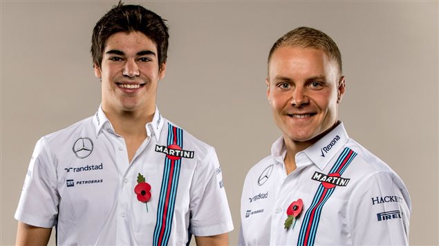 Lance Stroll et son coéquipier Valtteri Bottas