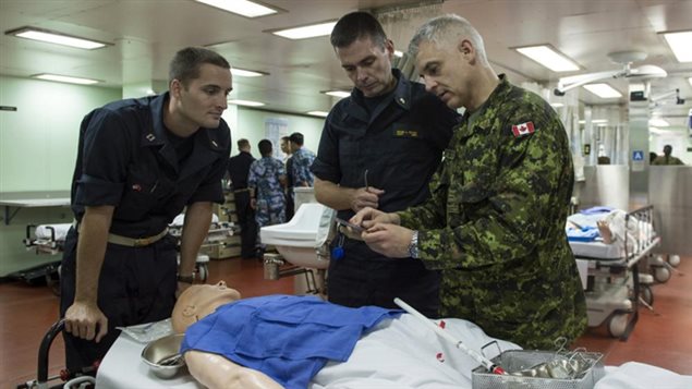 Maj Andrew Beckett- Instructing US Navy Medical Personnel on USNS Mercy off coast of Hawaii