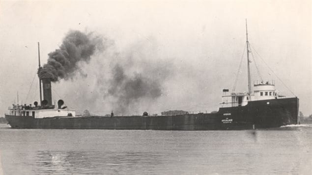 SS Hydrus sunk in the storm with its crew of 24 in Lake Huron. The wreck was located in 2015