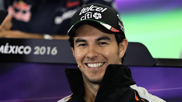 Sergio Pérez, piloto mexicano de Fórmula Uno de la escudería Force India.