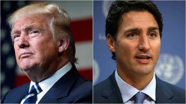 Trump et Trudeau 