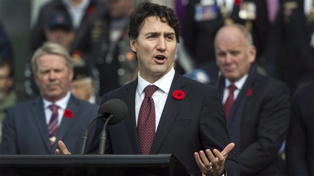 Justin Trudeau a abordé la question de l’ALENA lors d’une conférence de presse tenue en marge de la réouverture d’un bureau des anciens combattants à Sydney, en Nouvelle-Écosse.