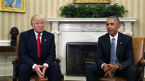 Donald Trump et Barack Obama à la Maison-Blanche, le 10 novembre