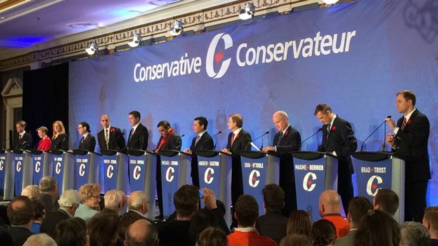 Debate de candidatos a la dirección del Partido Conservador canadiense, 10 de noviembre 2016.