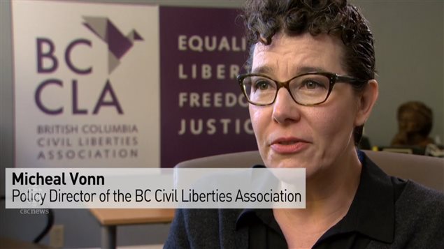 BC公民自由协会的Vonn女士反对给警方更多权力