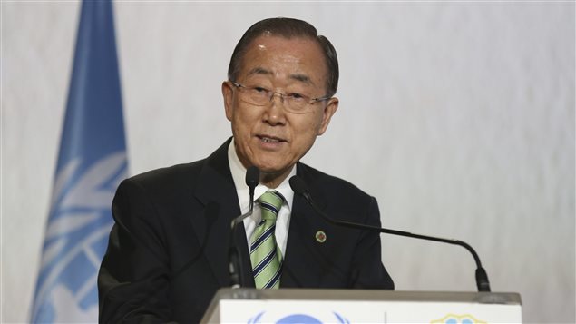 U.N. Secretary-General Ban Ki-moon said “we have no right to gamble with the fate of future generations.” 