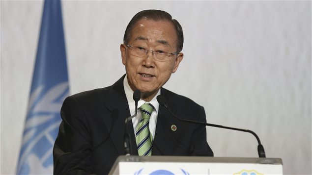 U.N. Secretary-General Ban Ki-moon said “we have no right to gamble with the fate of future generations.”