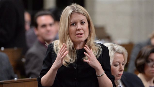 Conservative MP Michelle Rempel asks a question during question period in the House of Commons in Ottawa, Friday, April 22, 2016. 