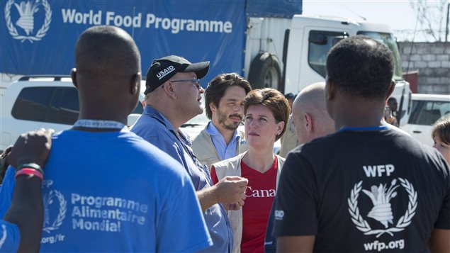 وزيرة التنمية الدولية الكندية ماري كلود بيبو في هايتي 