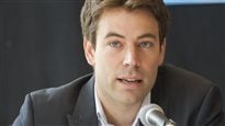 Ugo Lapointe, co-porte-parole de la coalition Québec pour une meilleure mine