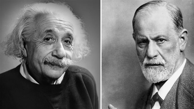 Albert Einstein en 1942 et Sigmund Freud en 1922 Albert Einstein en 1942 et Sigmund Freud en 1922