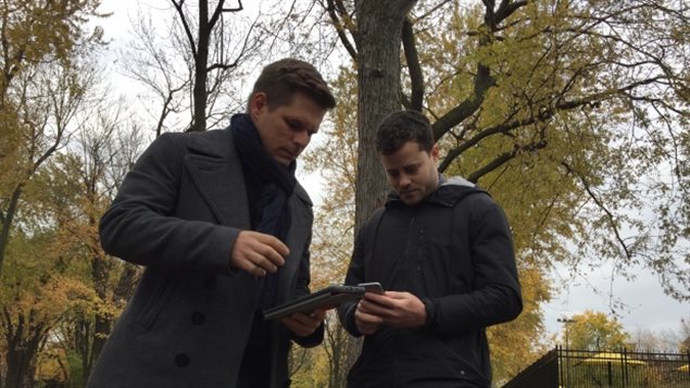 The mobile phones of Montreal journalists Patrick Lagacé (left) and Vincent Larouche were monitored by police who wanted to find their sources.