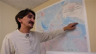 Jerry Natanine, former mayor of the hamlet of Clyde River is now the representative for the hamlet council and other communities in the fight agains seismic exploration off Baffin Island
