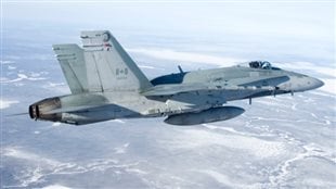 Un avion de chasse CF-18, comme celui-ci, s’est écrasé près de Cold Lake, en Alberta, lundi, tuant le pilote. 