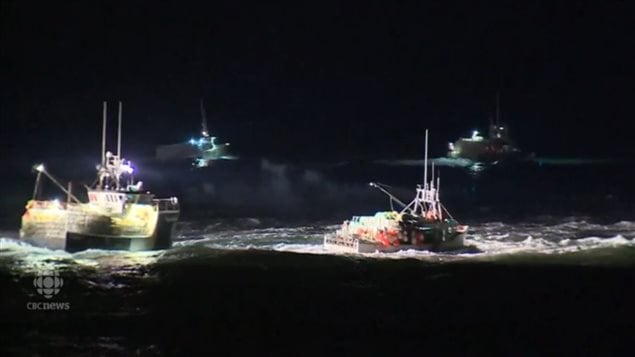 Lobster boats rushing out of southwestern Nova Scotia Tuesday morning, each trying to get to the best fishing grounds to set their traps.