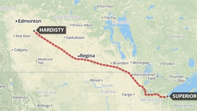 Enbridge is proposing to replace its Line 3 pipeline from Hardisty, Alta., to Superior, Wis. It will approximately double the amount of oil shipped daily and although not withour some controversy, was approved by the Liberal government yesterday