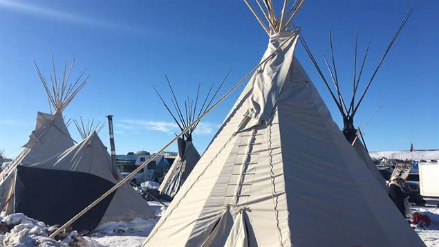 Campement des autochtones au Dakota Campement des autochtones au Dakota